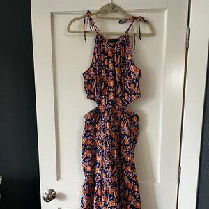 JCrew Floral Sundress with cut out